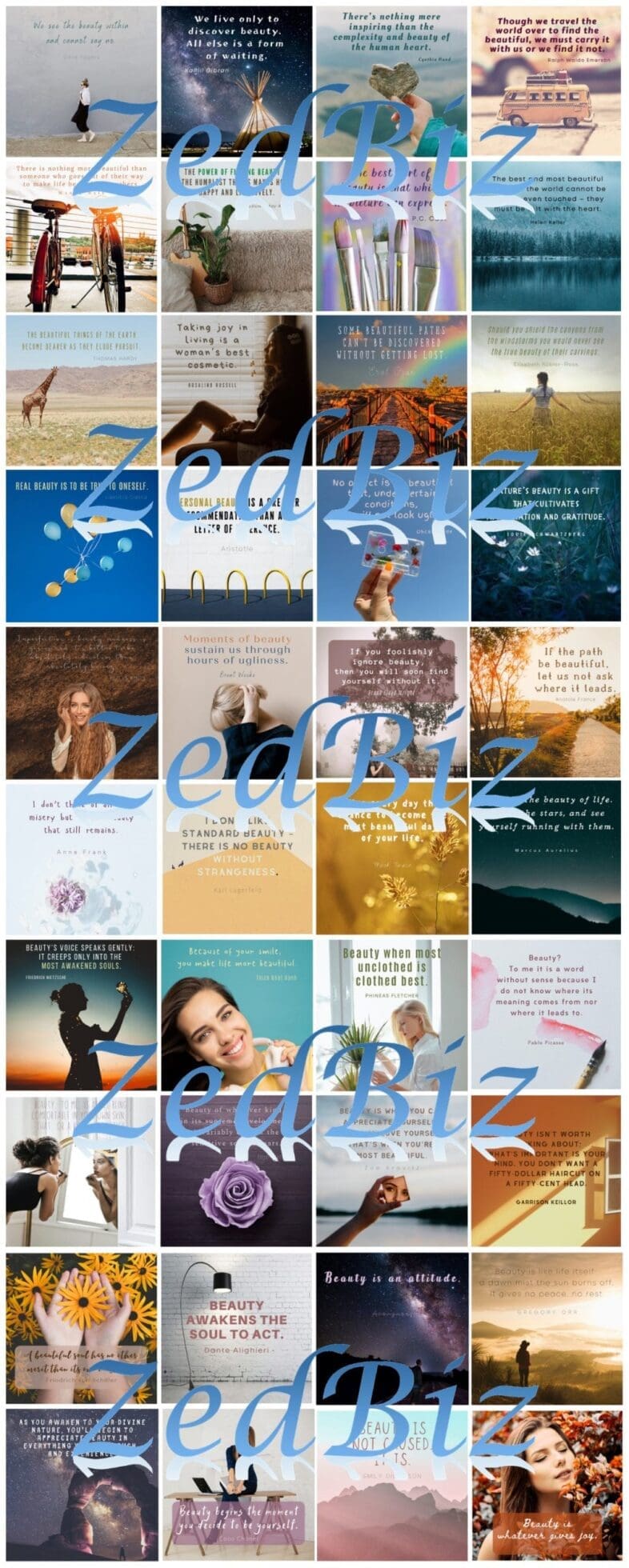 Beauty Social Media Quote Graphic Package 02