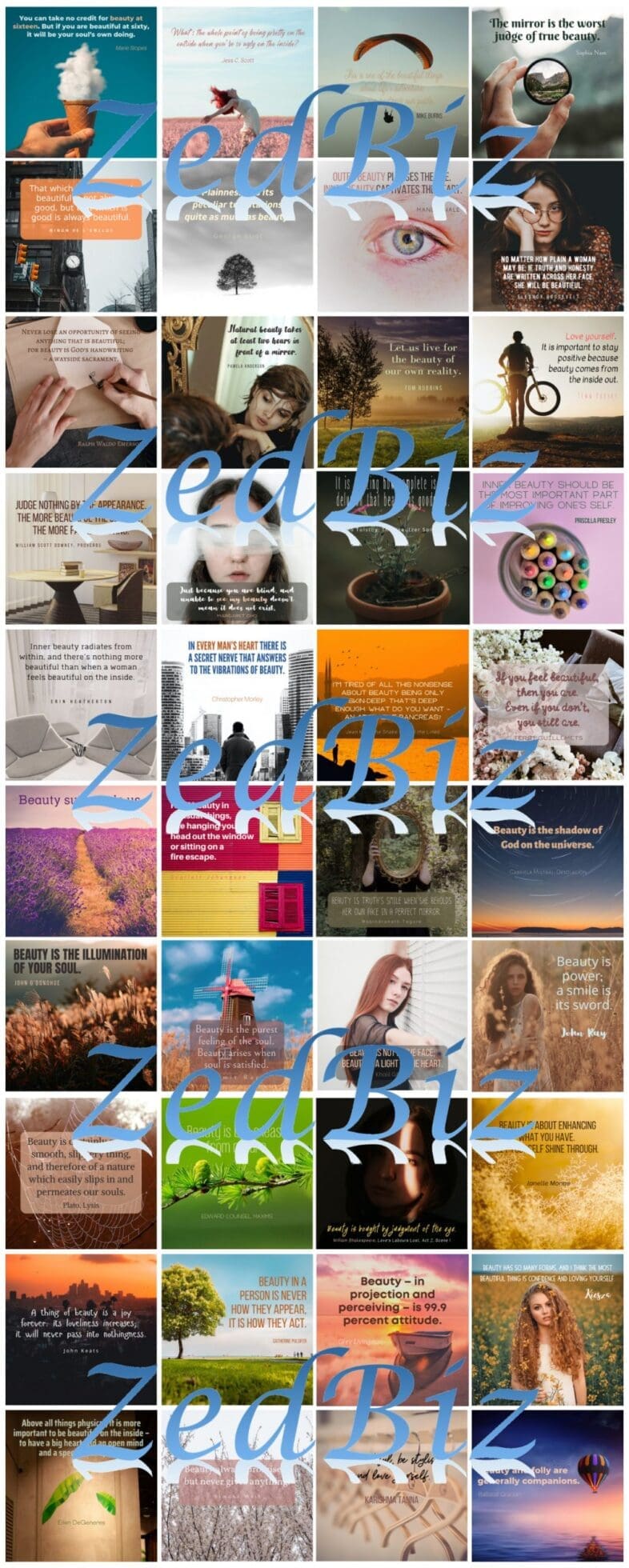 Beauty Social Media Quote Graphic Package 03