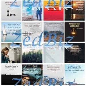 Business Social Media Quote Graphic Package 01