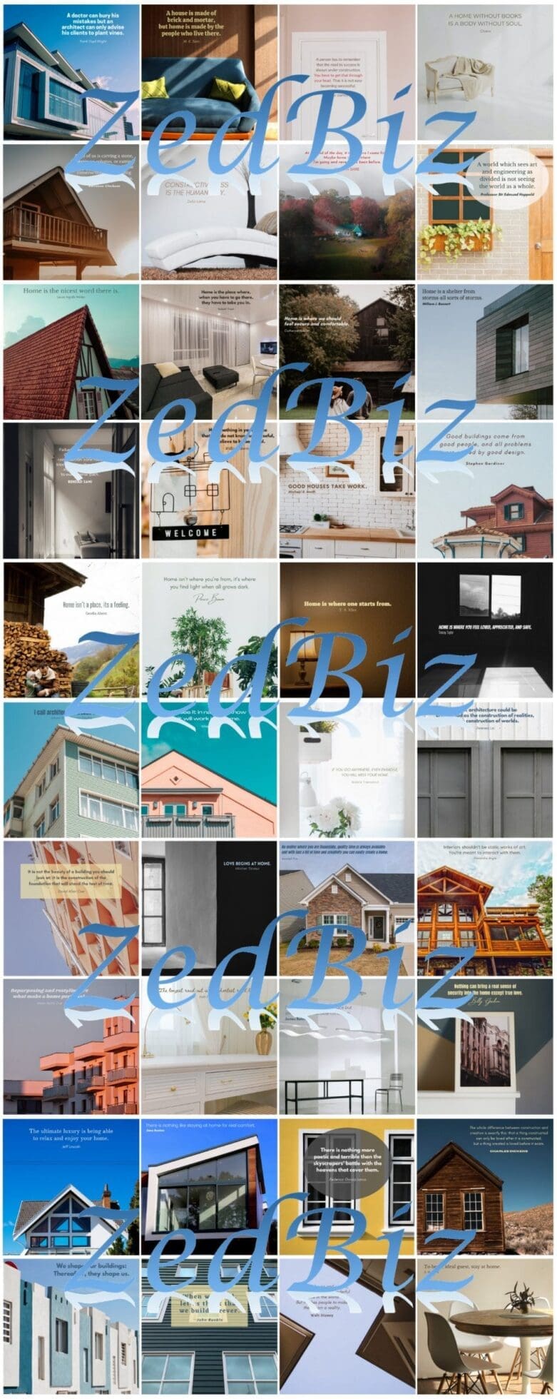 Home Building and Construction Social Media Quote Graphic Package 01