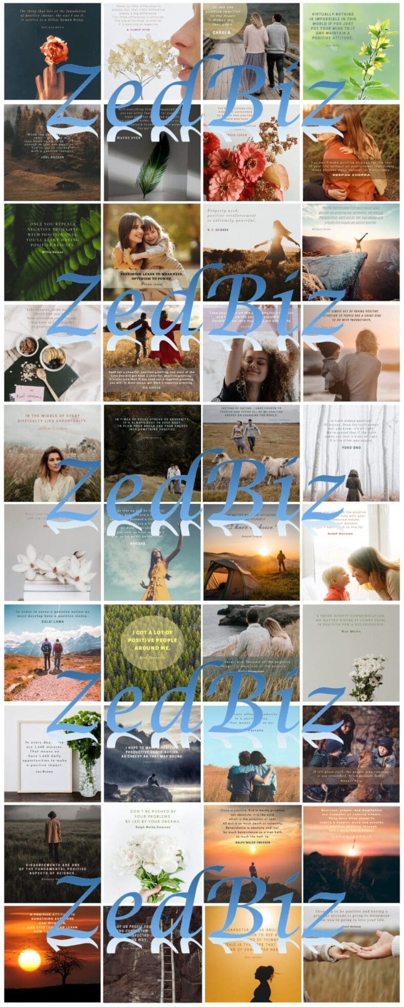 Positivity Social Media Quote Graphic Package 02