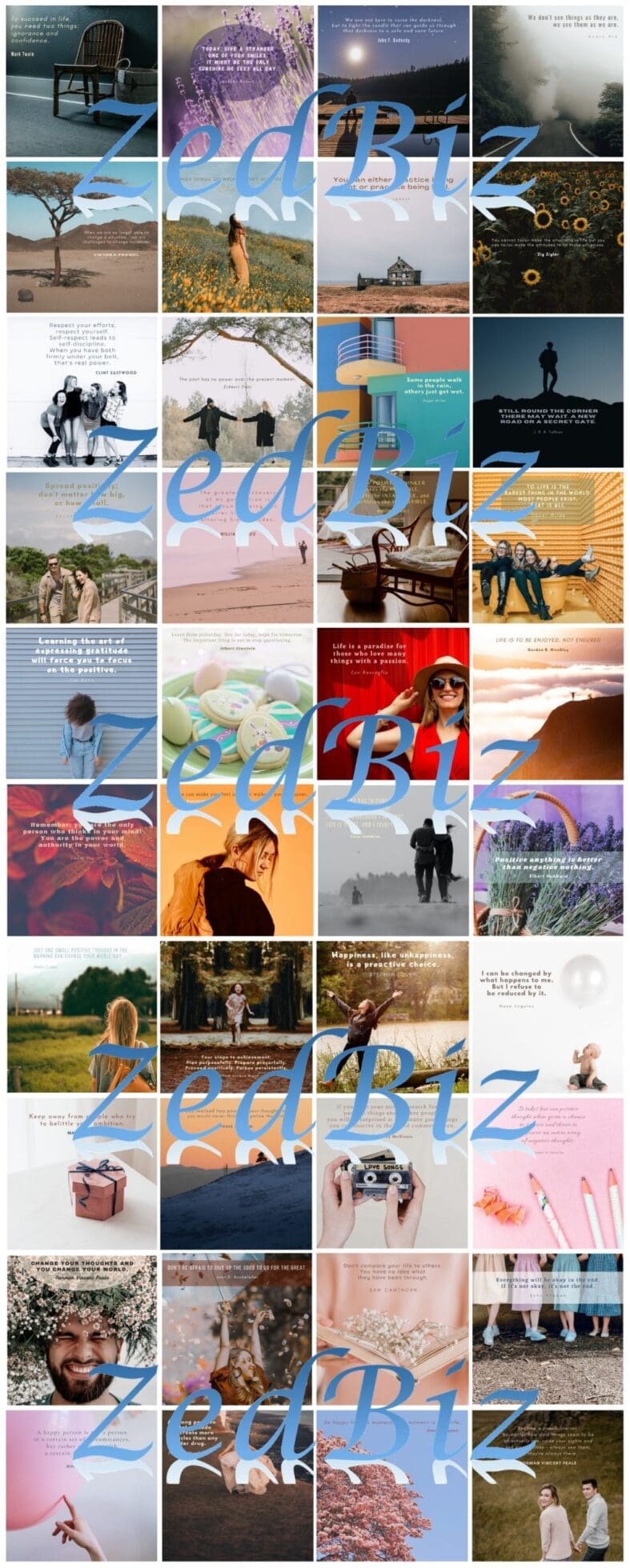 Positivity Social Media Quote Graphic Package 03