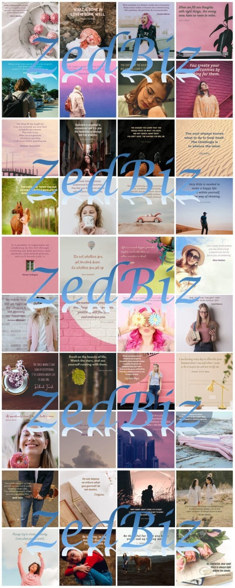 Positivity Social Media Quote Graphic Package 06